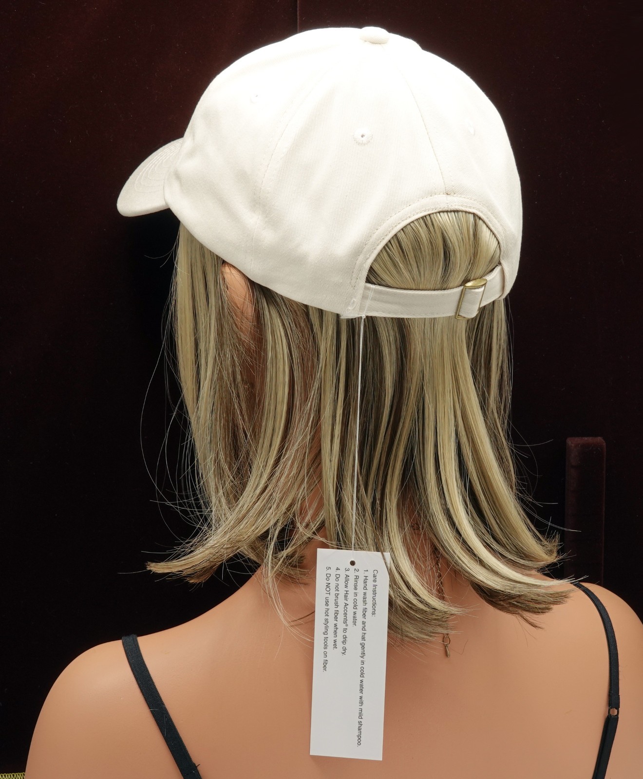 CLASSIC HAT by HENRY MARGU Beige Hat w/Hair 12H-Dark Blonde/Brown CLEARANCE! NEW