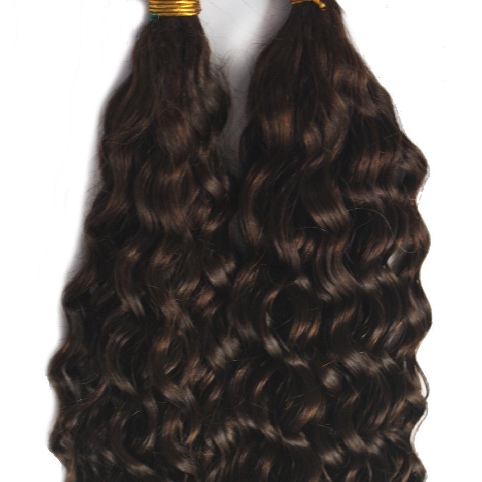 Curly Braiding Human Hair Bulk Micro Braids Brazilian Bulk Hair Extension 1Pcs