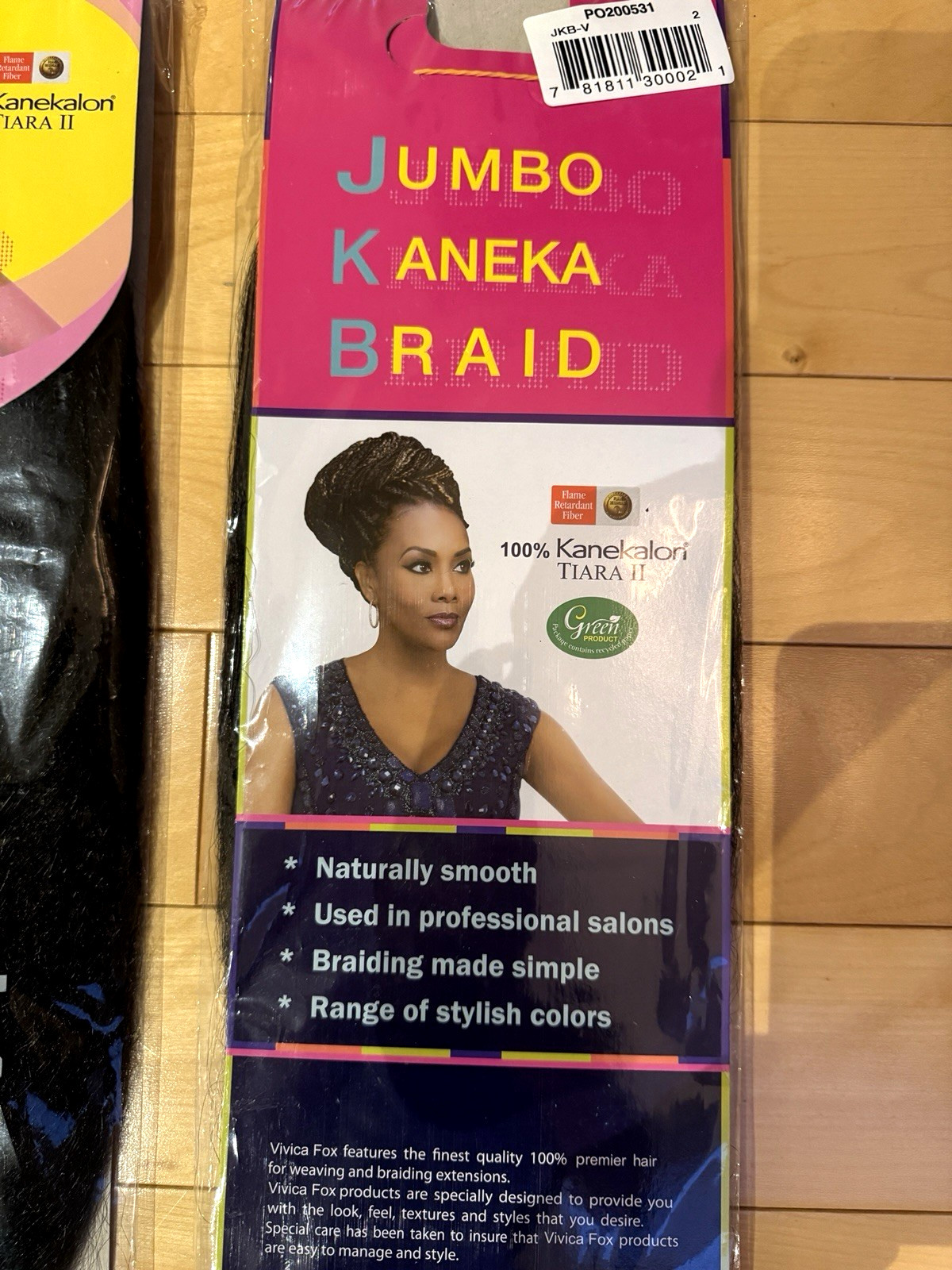 3 packs – Vivica Fox JKB-V Jumbo Kanekalon Braiding Hair COLOR 2 DARK BROWN