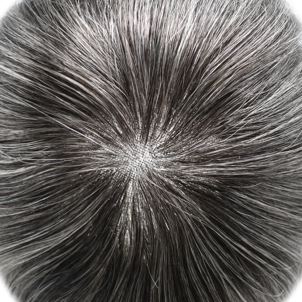 Mens Toupee French Lace Front Hairpiece Fine Mono Poly Skin Hair Systems Natural