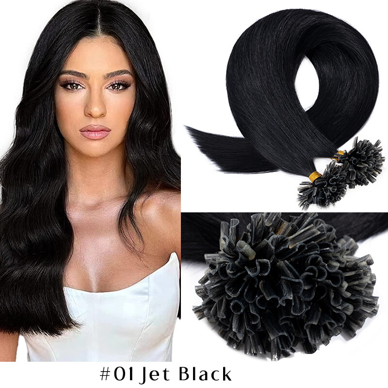 Thick 1g/s Nail U Tip 100% Real Human Remy Hair Extensions 200strands Full Head
