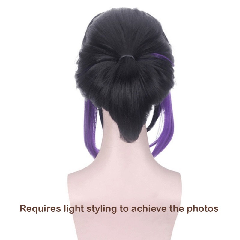 Shinobu Kocho Insect Hashira Purple Ombre Wig Heat Resistant Synthetic Cosplay