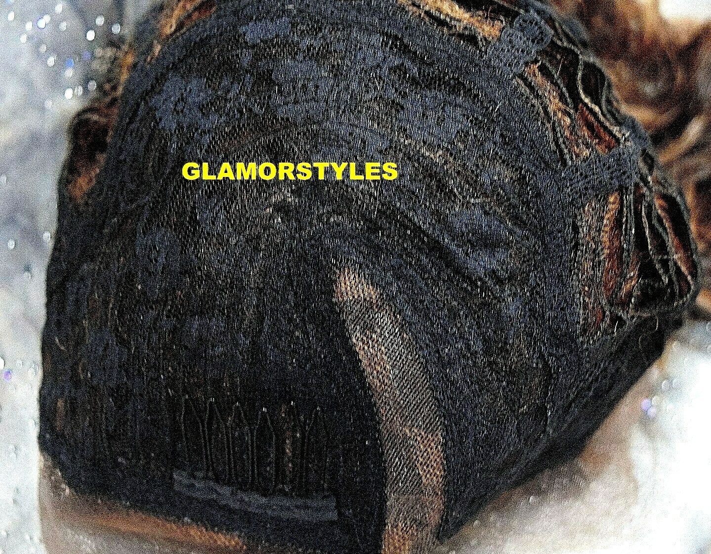 LACE FRONT FULL WIG BOB WAVY LAYERED SIDE PART BROWN AUBURN MIX HEAT OK NWT