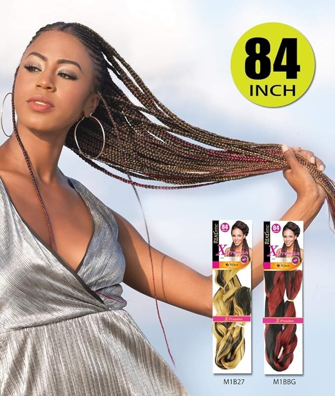 Realistic X-pression 84 INCH 100% KANEKALON Braid Hair Extension BIJOUX (1PACK)