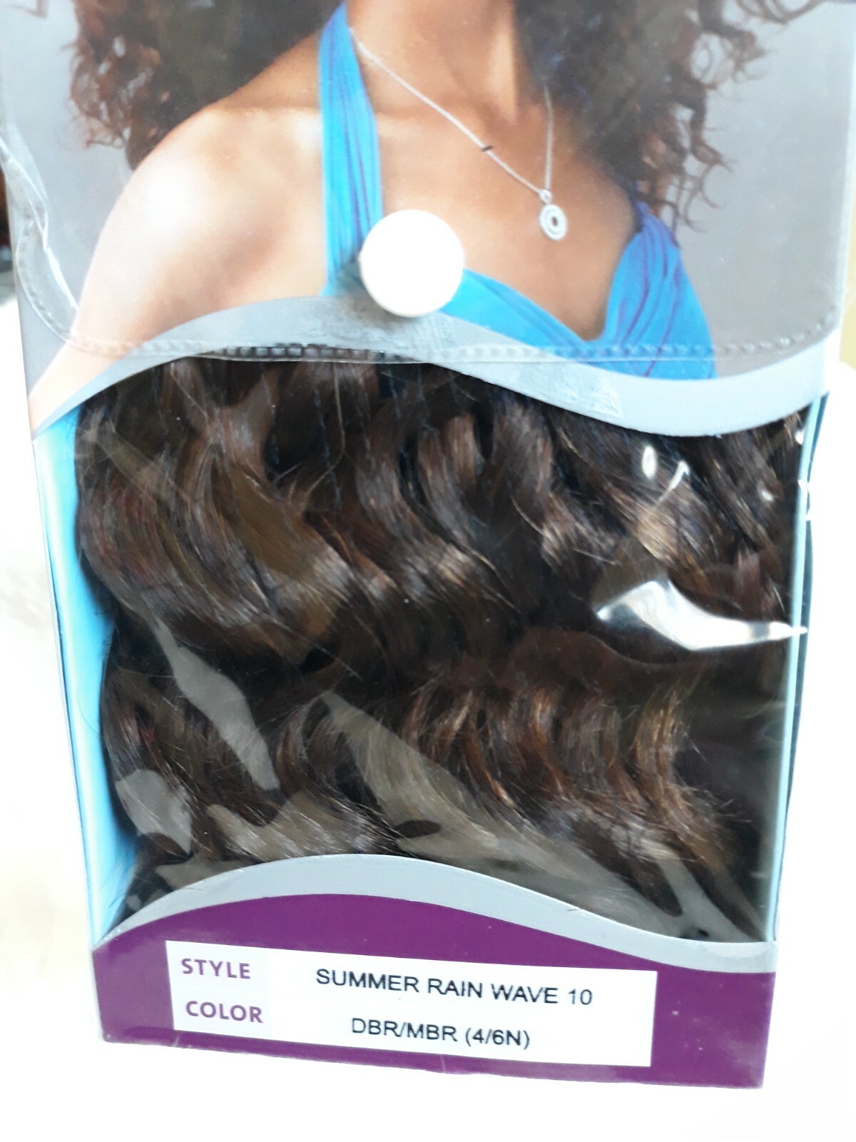 PREMIUM NATURAL INDIAN 100% HUMAN HAIR, OUTRE – SUMMER RAIN WAVE 10″ (DBR/MBR)