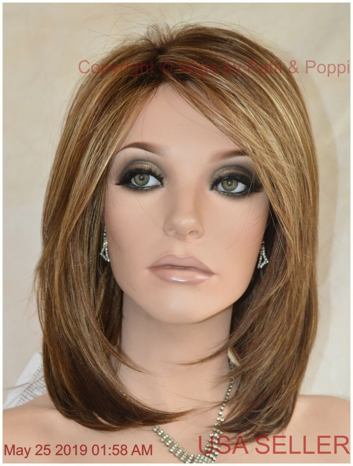 JACKSON NORIKO WIG BROWN MEDIUM LENGTH *STUNNING SEDUCTIVE *ICED MOCHA R-1