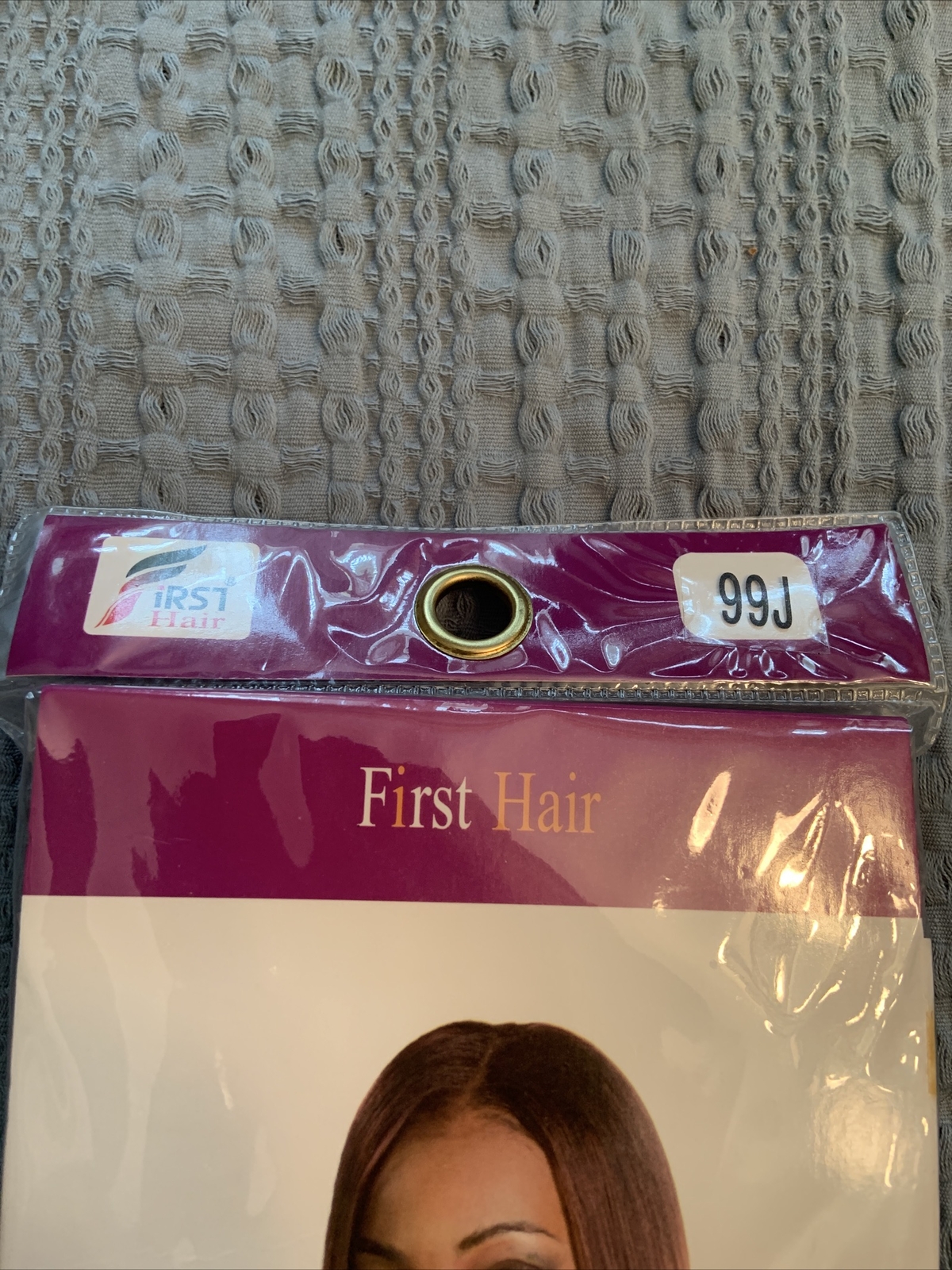 100% Hair Extensions Real Human Hair Perm Yaki Color 99J Dark Red Wine Free Ship