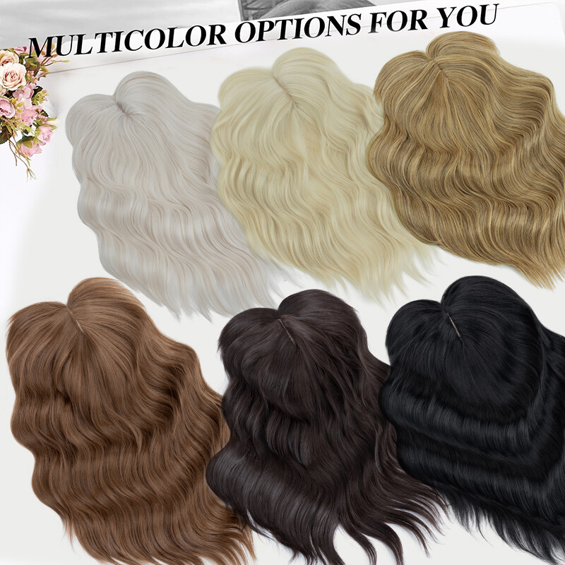 100%Real as Human Hair Topper Toupee Clip in Extension Silk Hairpiece 6″x6″ Lace