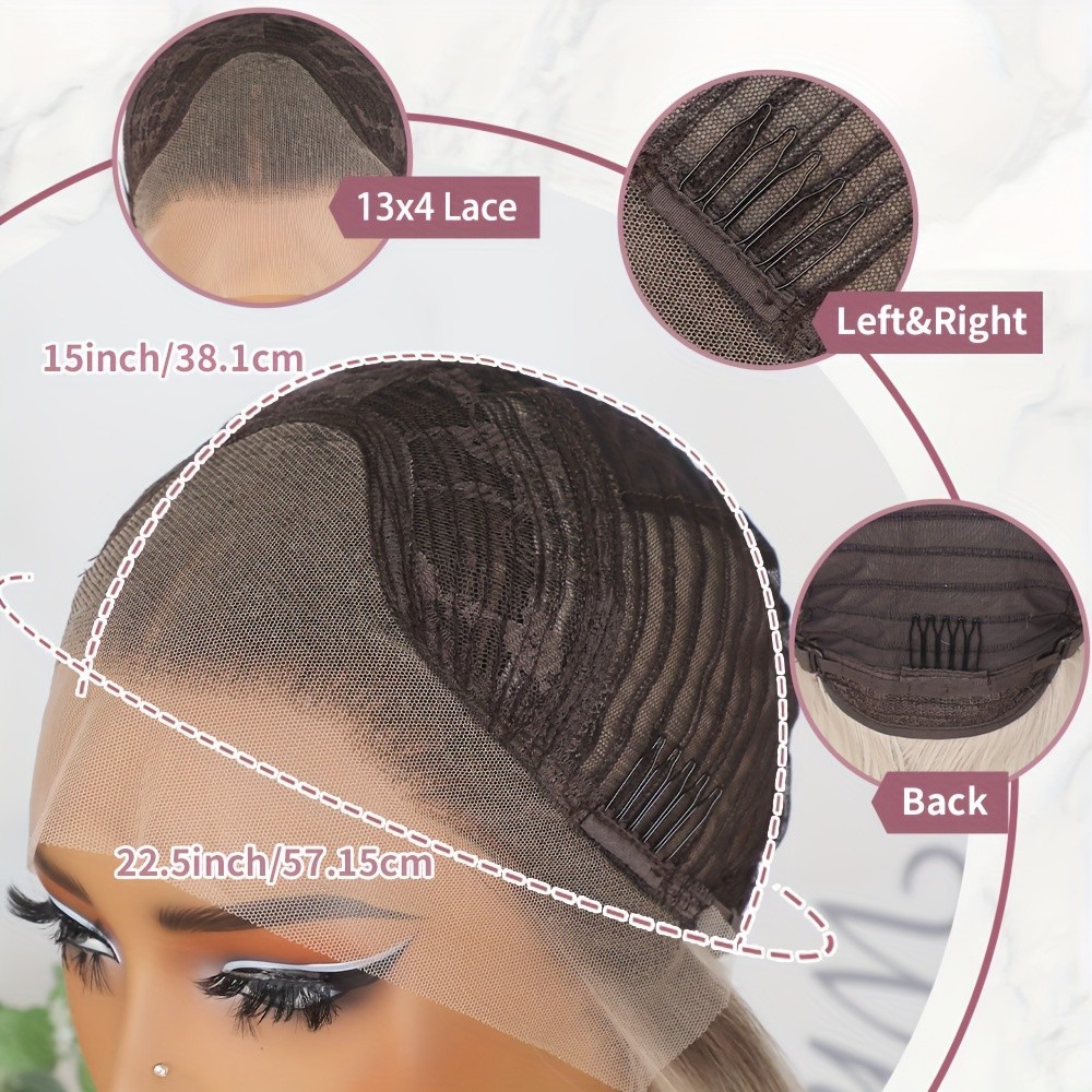 Honey Brown Blonde Mixed Color Body Wave Lace Front Highlight Wavy Wigs Glueless