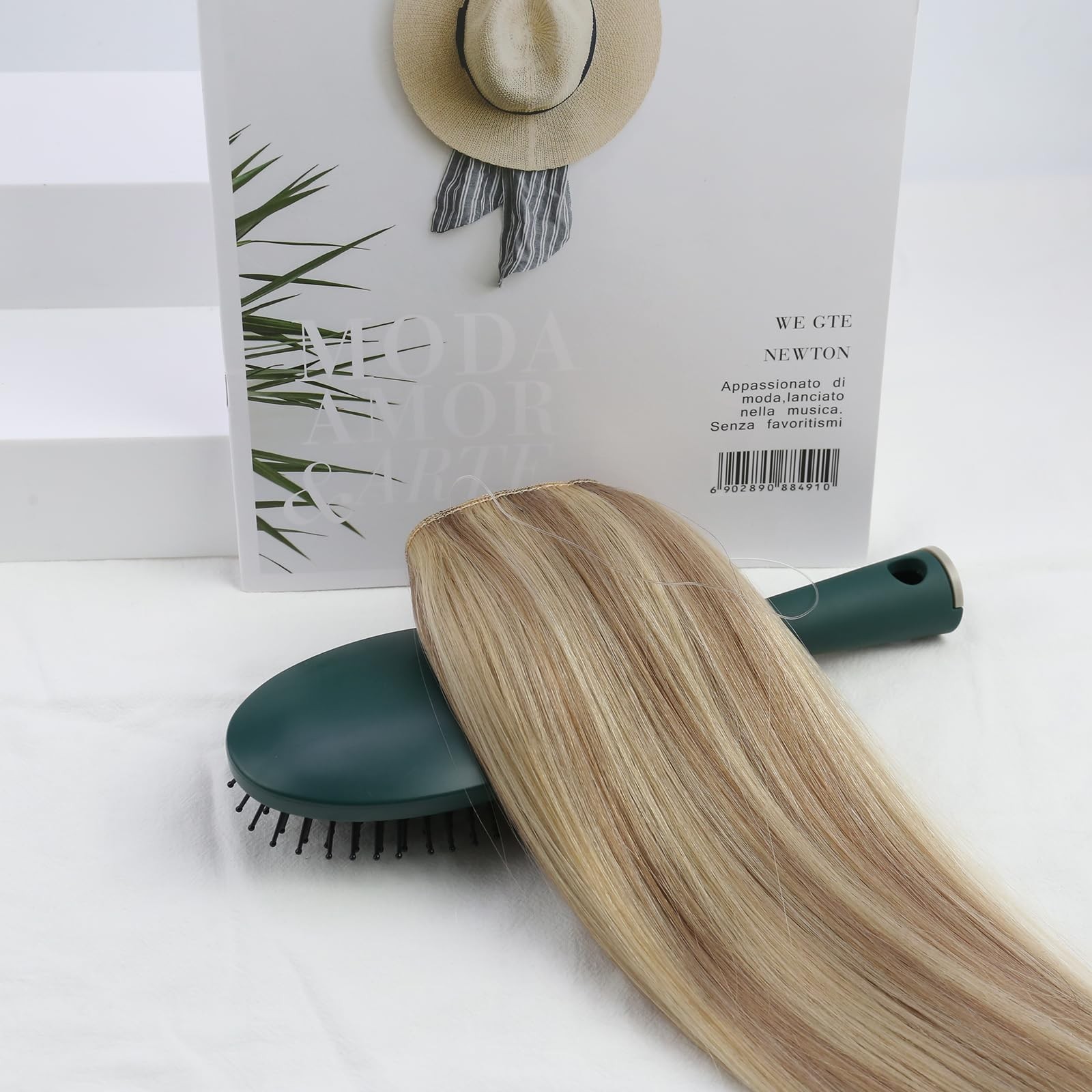 Ugeat Wire Hair Extensions Highlight Blonde12 Inch 70G Wire Hair Extensions