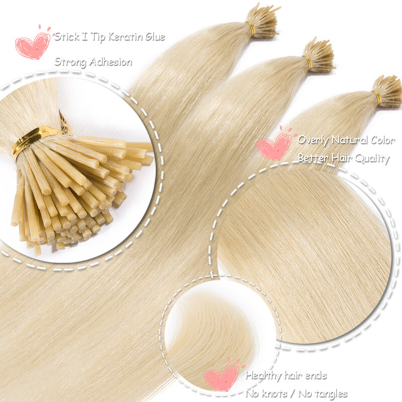 CLEARANCE Stick I Tip Human Remy Hair Extensions Pre Bonded FULL HEAD 150G 300S