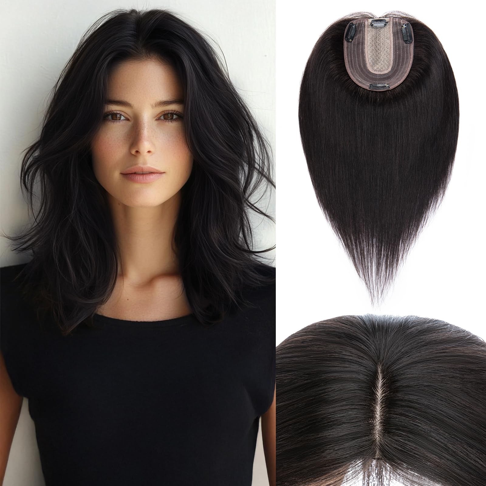 Rich Choices Hair Toppers For Women Real Human Hair 100% Human Remy Toppers