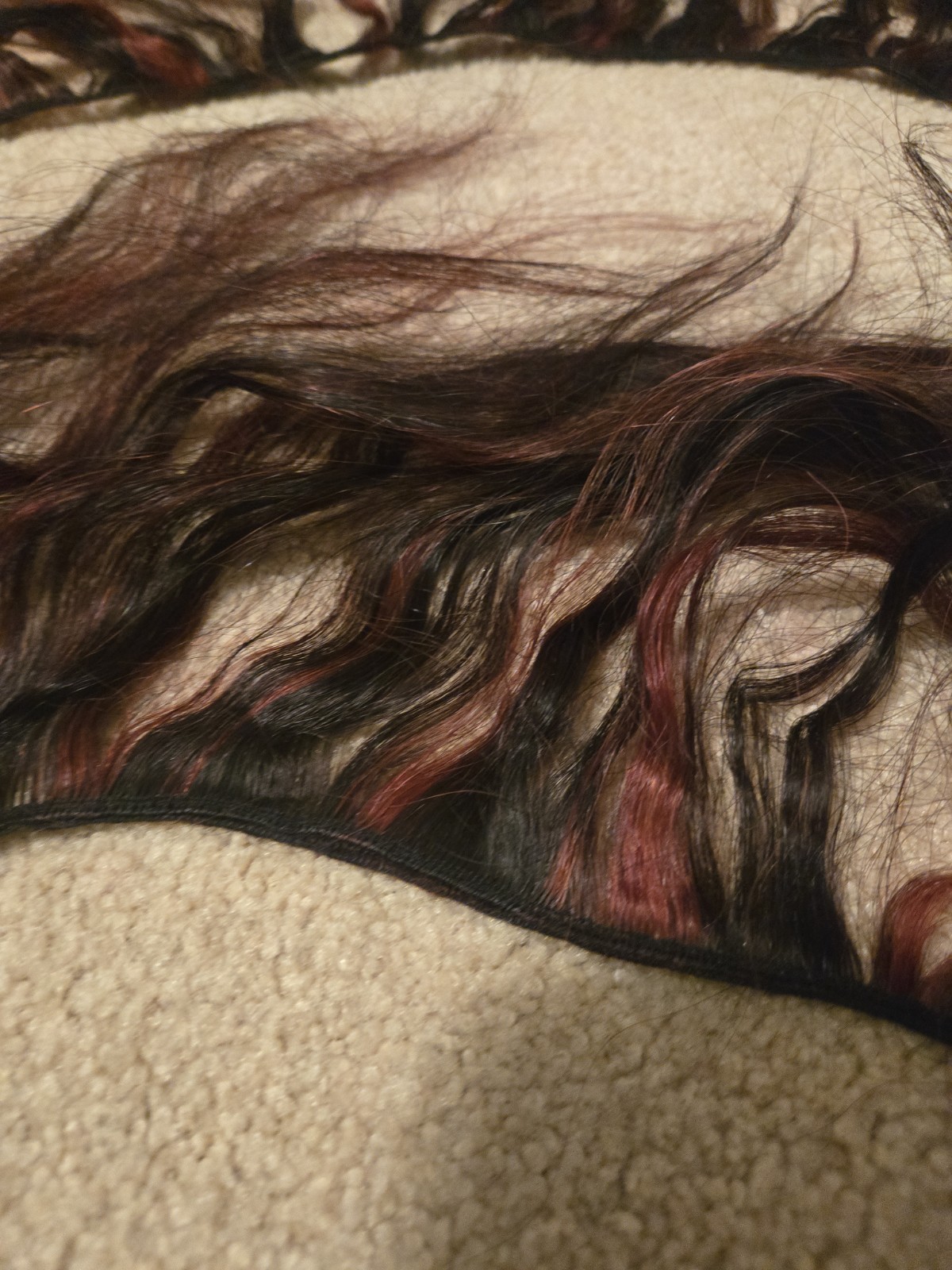 Shake ‘n Go Human Hair Extensions #1B Waivy 2 Tone Dark Brown And Reddish 80″