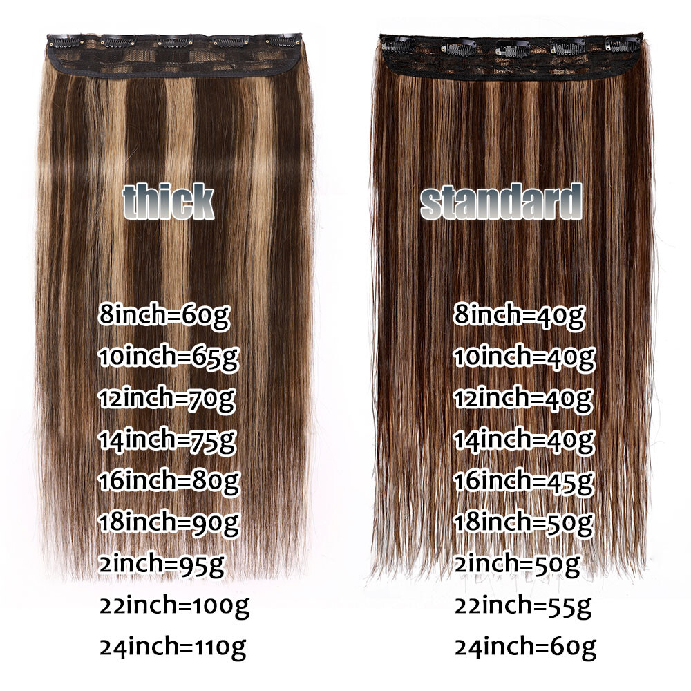 AAA+ V-Shaped One Piece Clip In Remy Human Hair Extensions Blonde 3/4 Full Head
