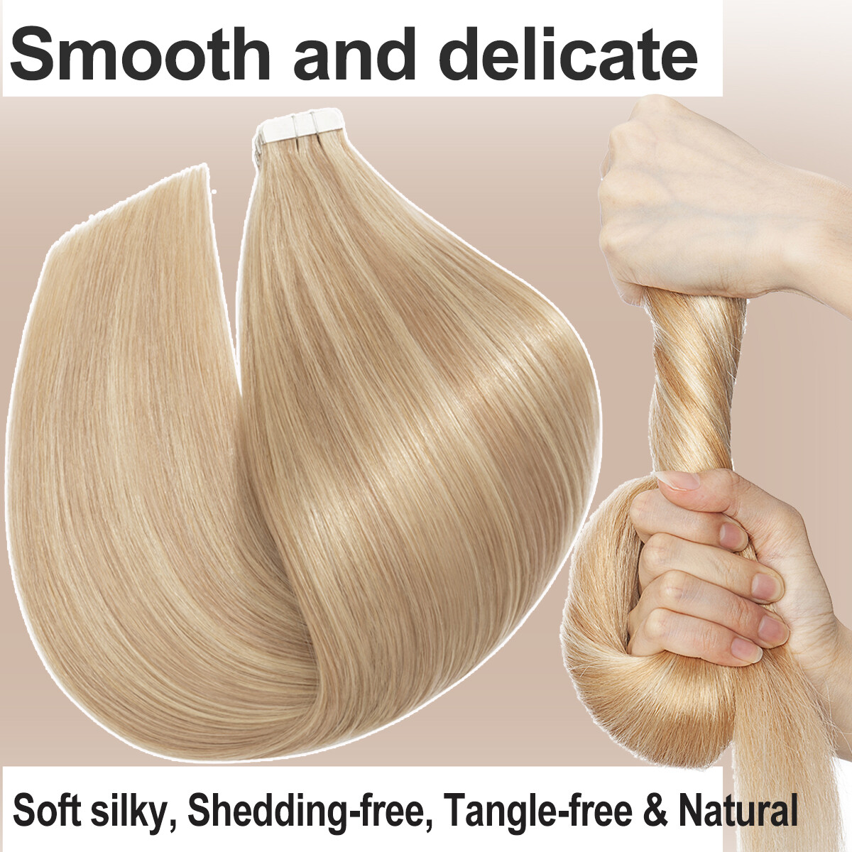 Invisible Tape In 100% Real Remy Human Hair Extensions Full Head Skin Weft Ombre
