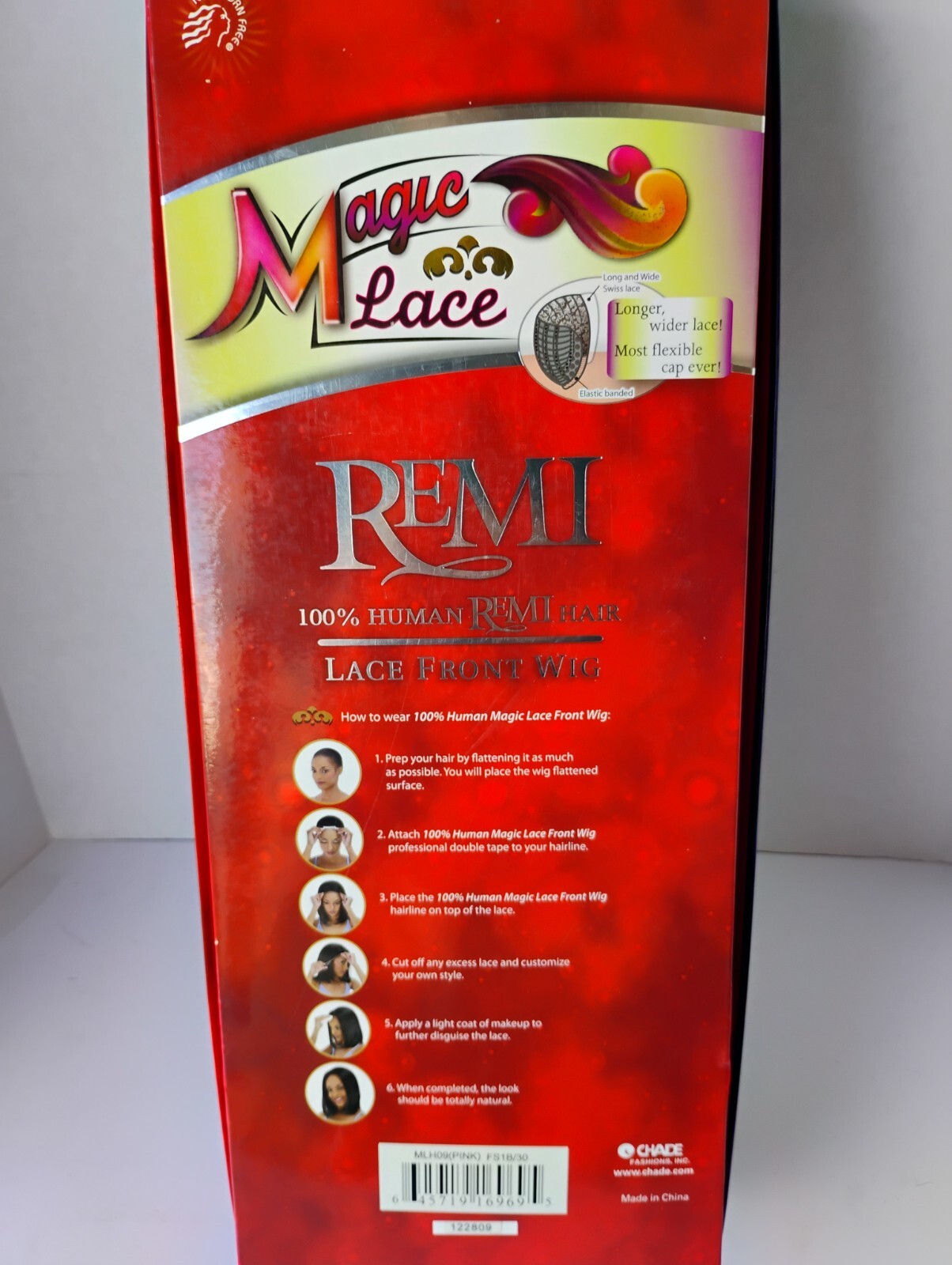 Magic Lace – 100% Human Remi Hair – Lace Front Wig. Style-MLH09