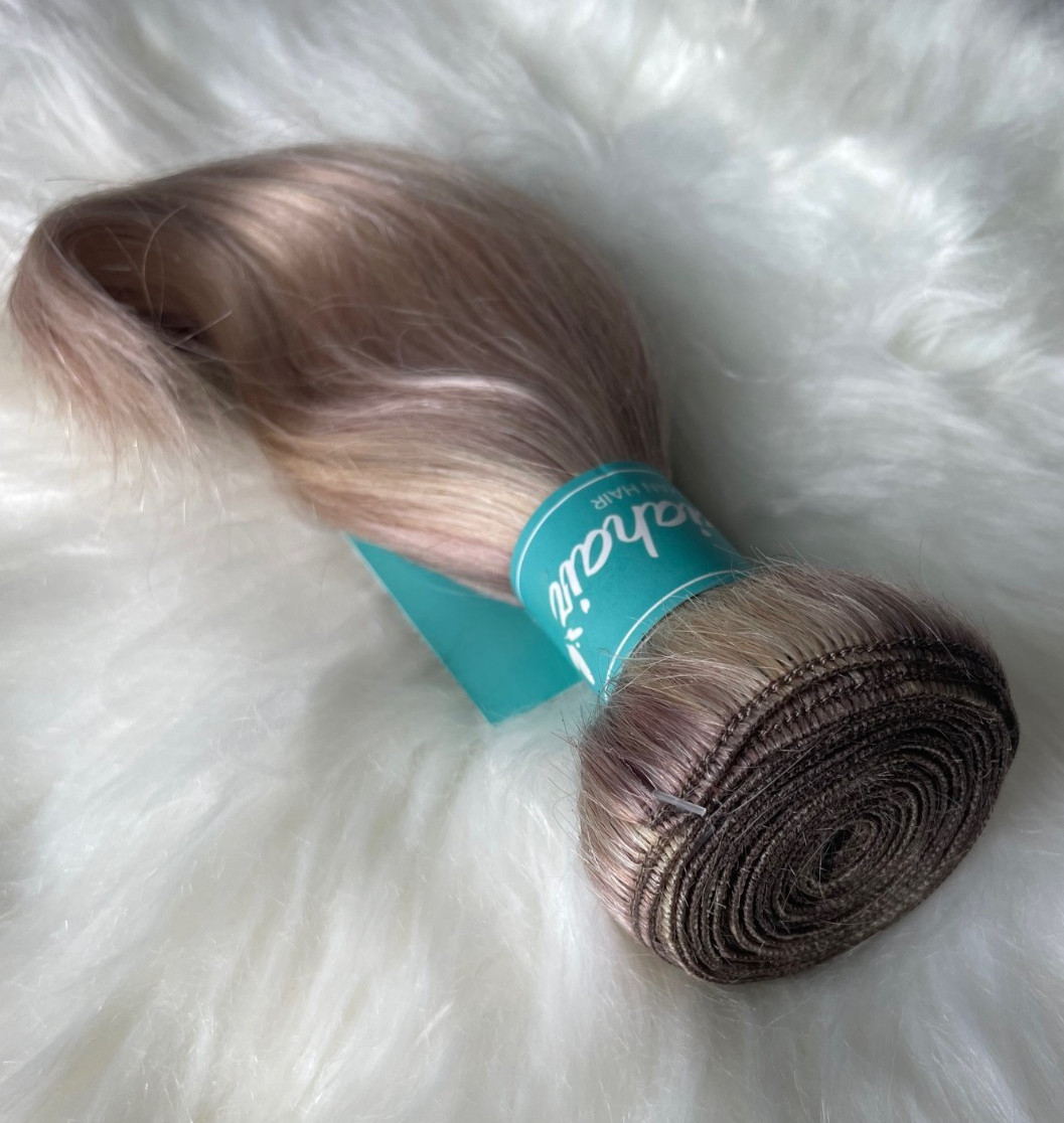 Platinum Ash Blonde 613 Straight 8″ Human Hair 6 Bundles with 13×4 HD Closure