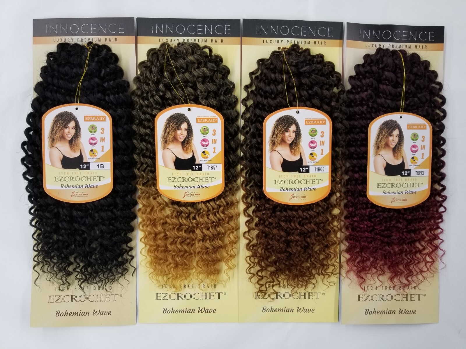 I&I Hair Innocence EZCROCHET Bohemian Wave Braiding Hair Spectra 12″