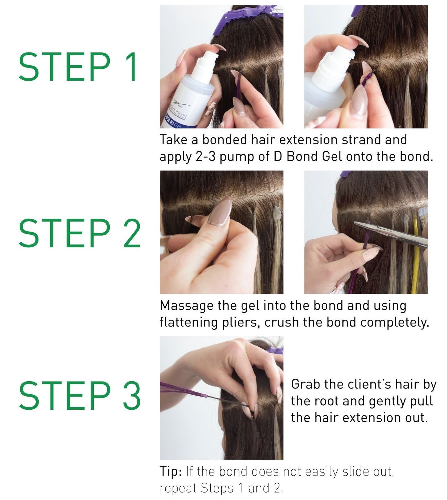 Super Keratin Glue Fusion Pre Bonded Tip D-Bond Hair Extensions Gel Remover 4 Oz