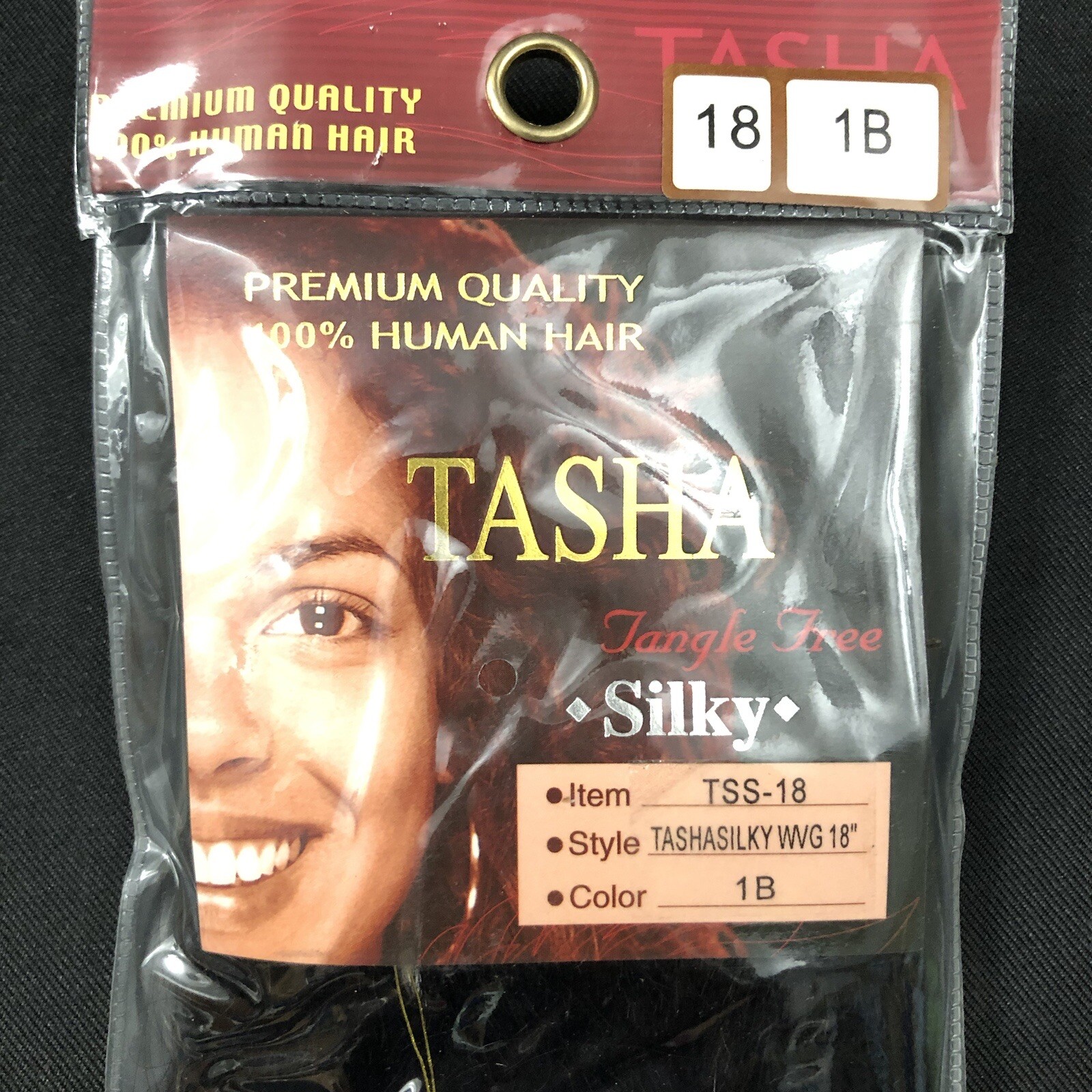 Tasha Silky WVG 18” Color 1B ~ 100% Human Hair TSS-18