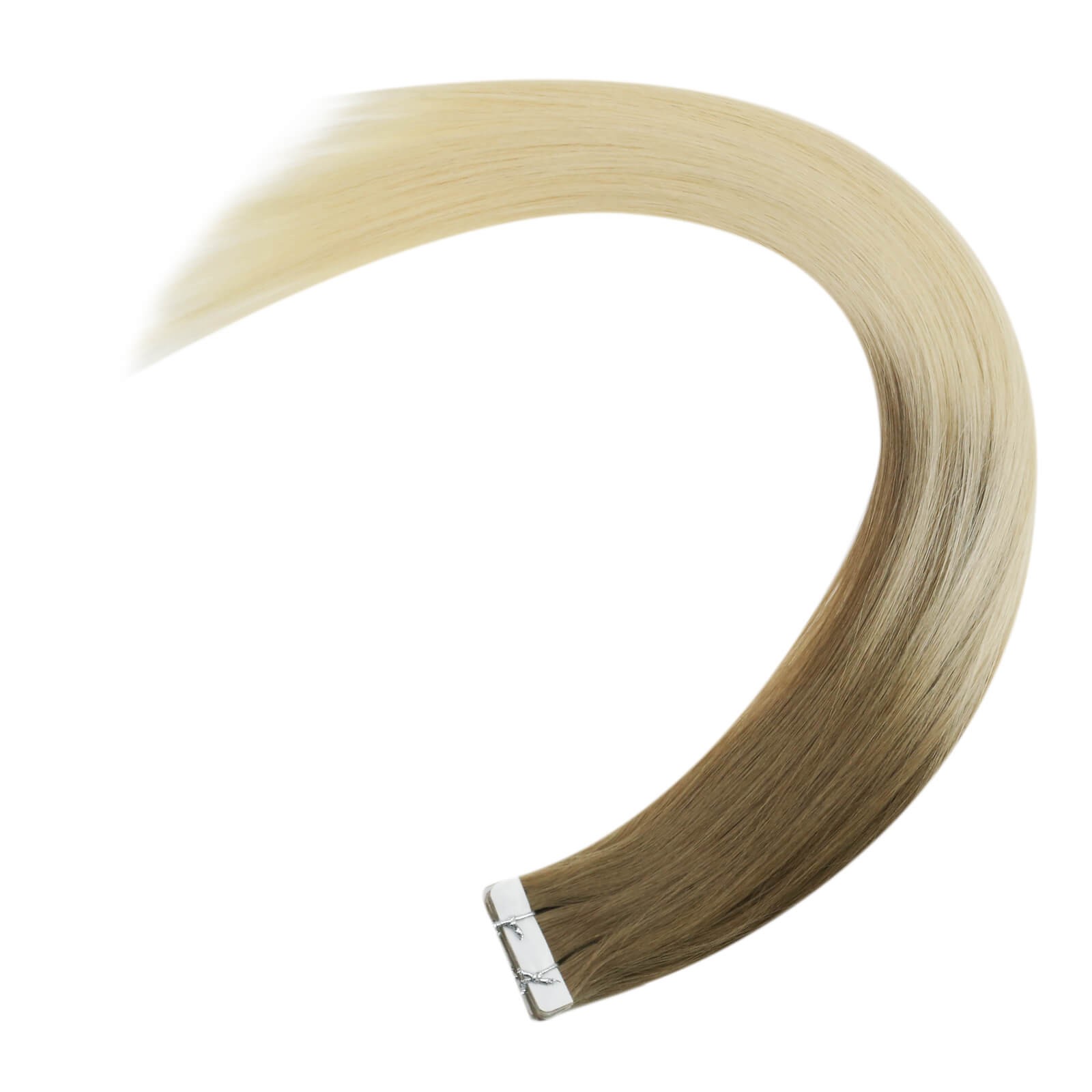Sunny Hair TAPE-IN 22in Deep Brown/Light Blonde Remy Hair Extensions TP_BA8A 50G