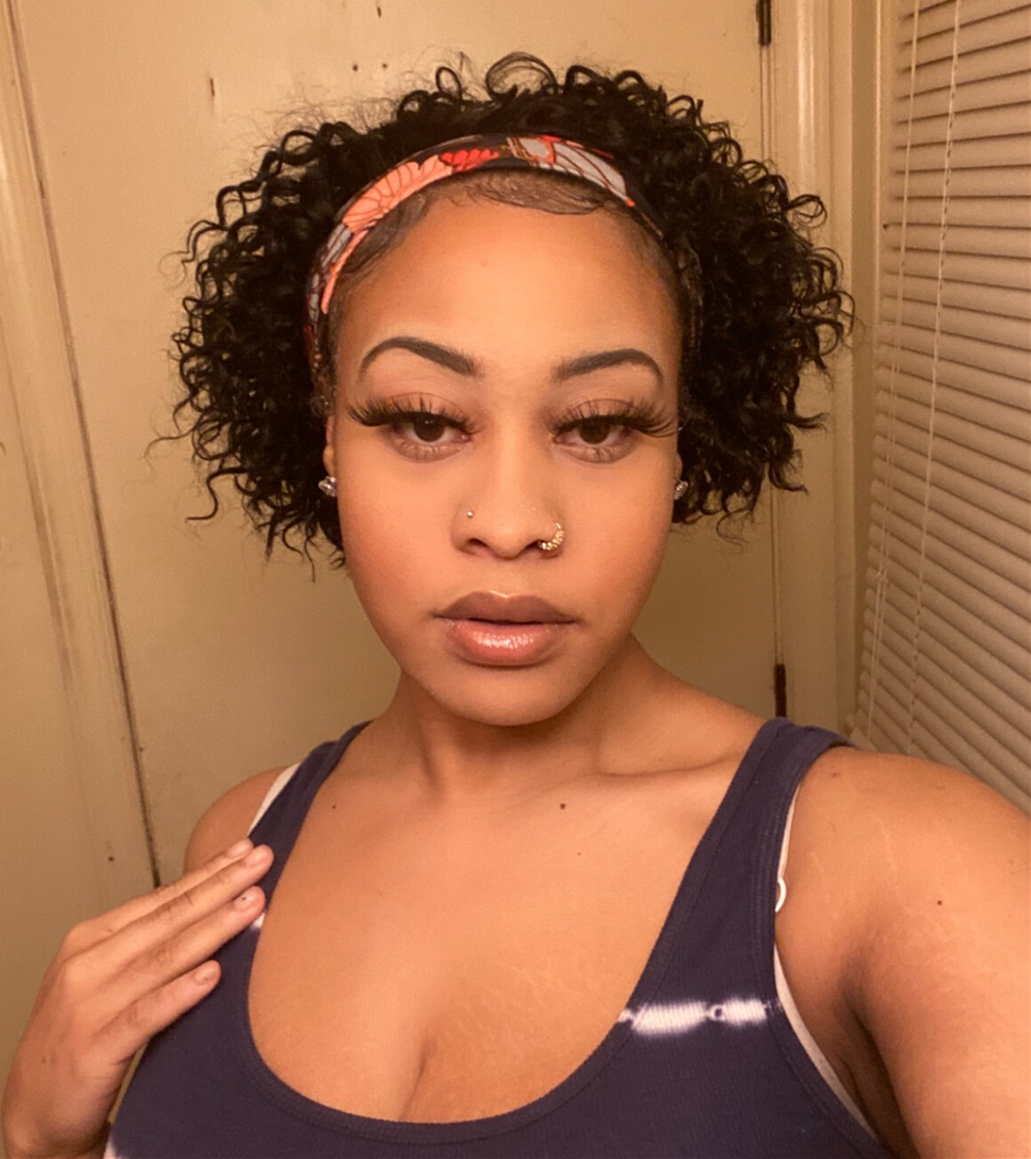 Short Curly Headband Wig 100% Human Hair Pixie Cut Wigs for Black Women Daily