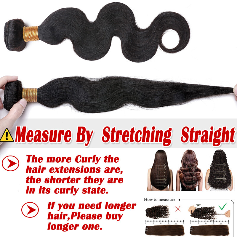 Unprocessed Brazilian Virgin Human Hair Bundles Weave Straight Body Wave 8-30 IN