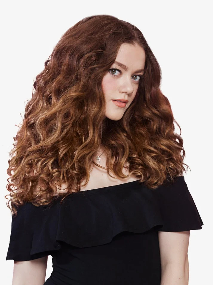 Bohyme Gold French Body Machine-Tied Weft Human Hair 10″ color 4