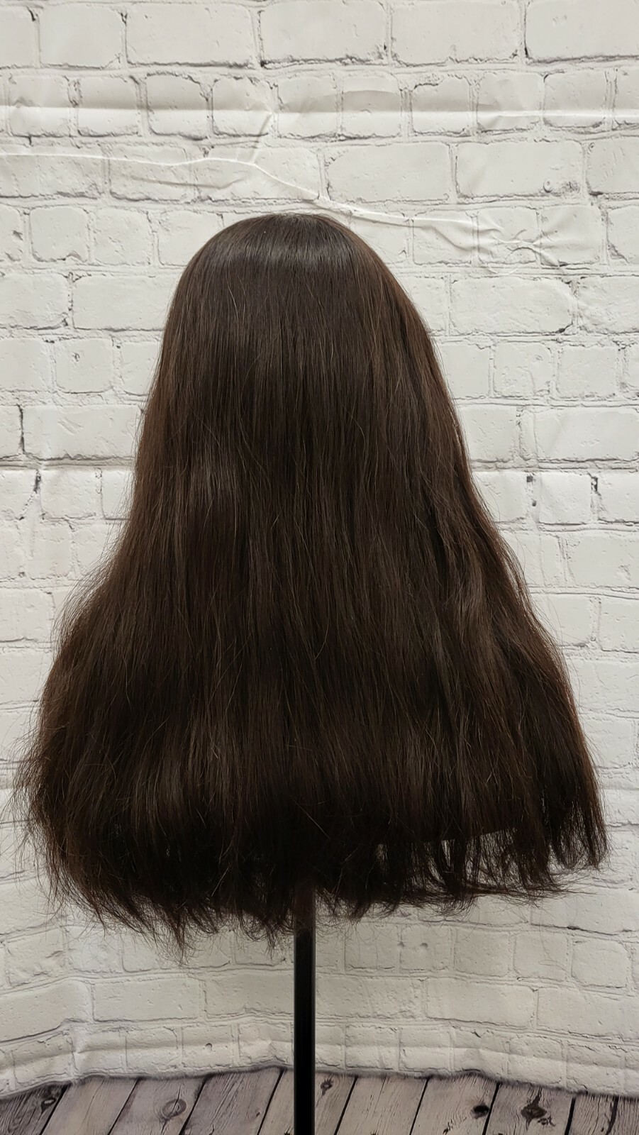 Unprocessed 100% Brazilian Human Hair lace wig ear to ear hand tie natural black