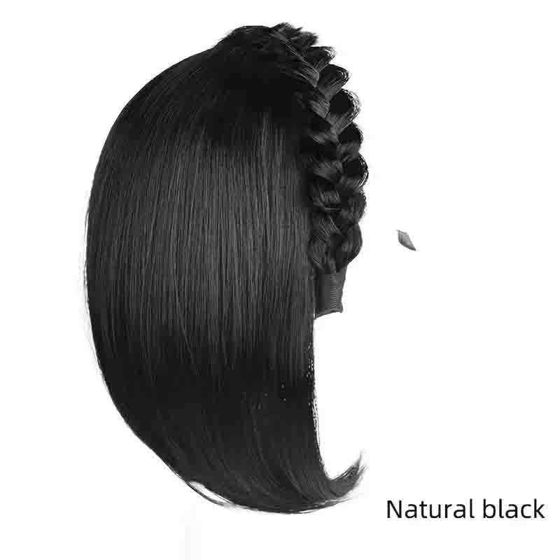 Easy-to-Wear Straight Hair Topper with Headband Synthetic Hair Extensions Women