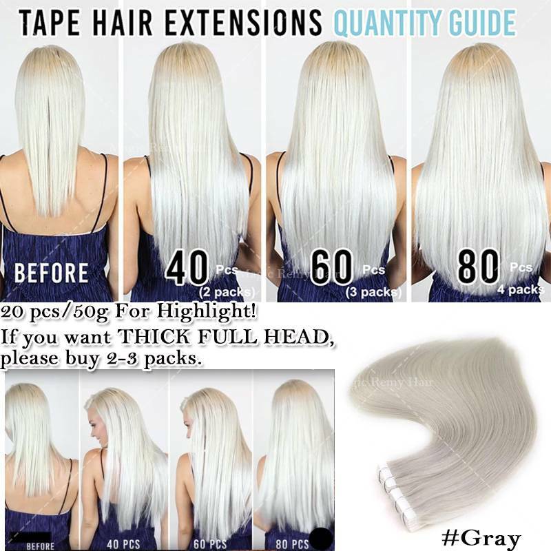 Straight Wavy Real 100 Human Hair Tape in Remy Seamless Skin Weft Hair Extension
