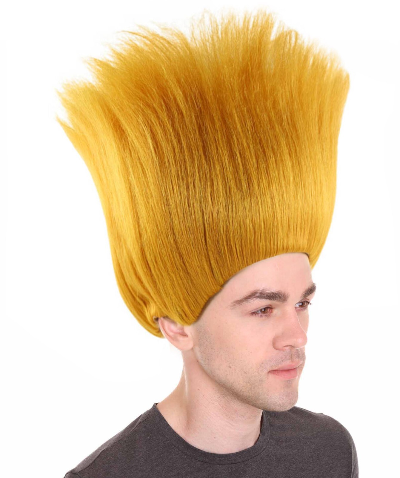 Troll Wig, Movie Cartoon Wig, Premium Breathable Capless Cap, HM-259