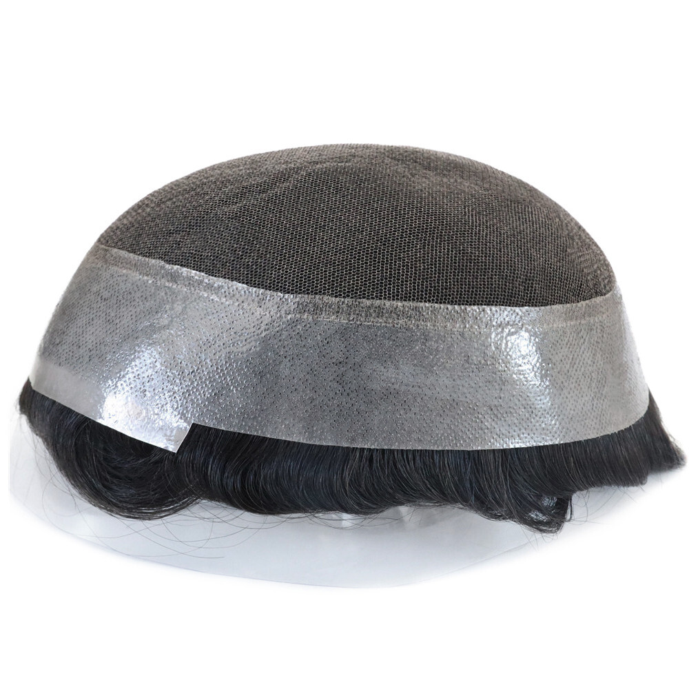 Toupee For Mens Human Hair Replecement System Lace Thin Skin Australia Hairpiece