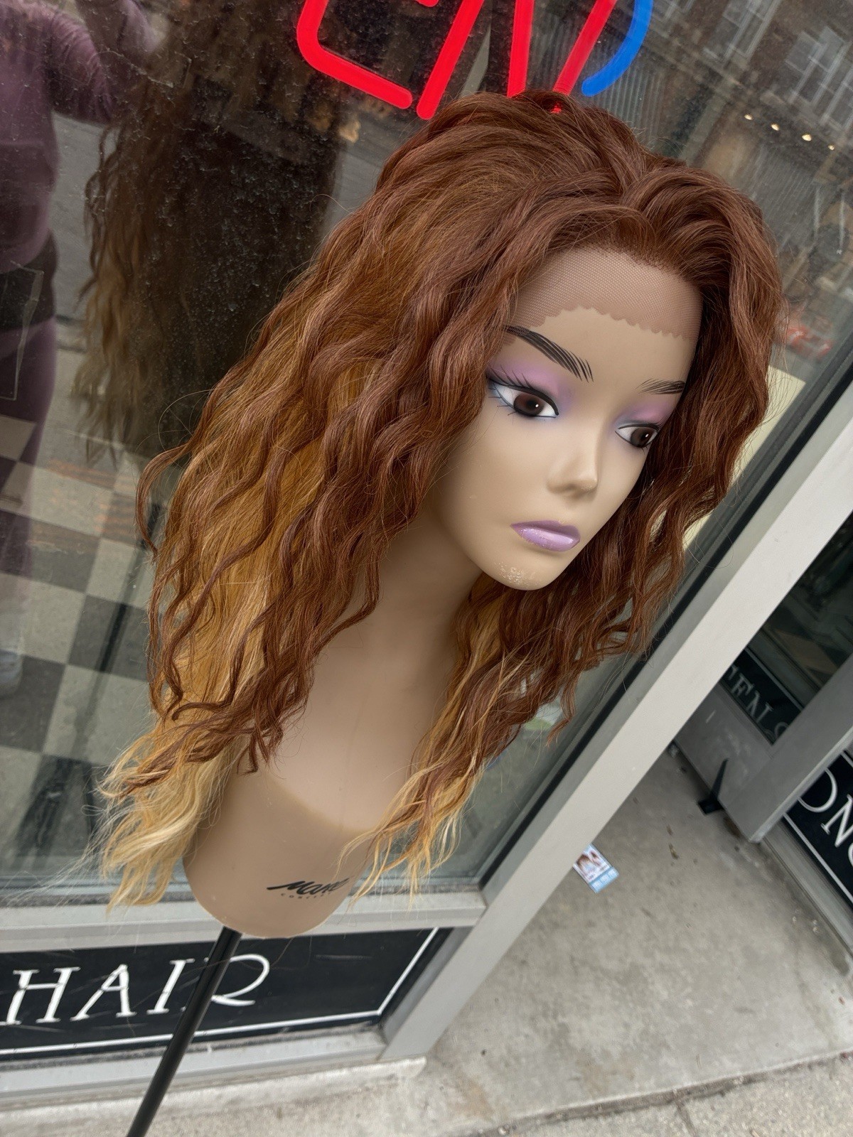 Free Part Swiss Lacefront Ombré Heat Resistant Wig Last One Available