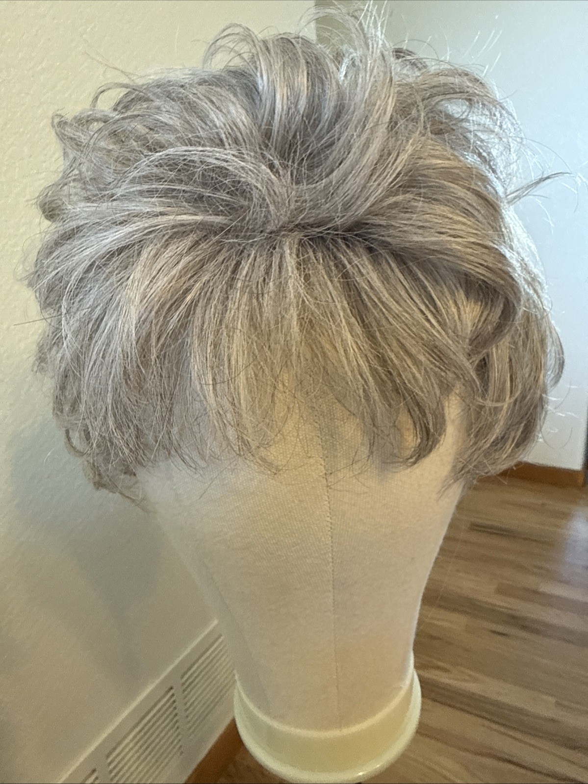 480Curly Long Net Cap Gray Tipped Big Hair. Very Nice Paula Young Jenna 14/18