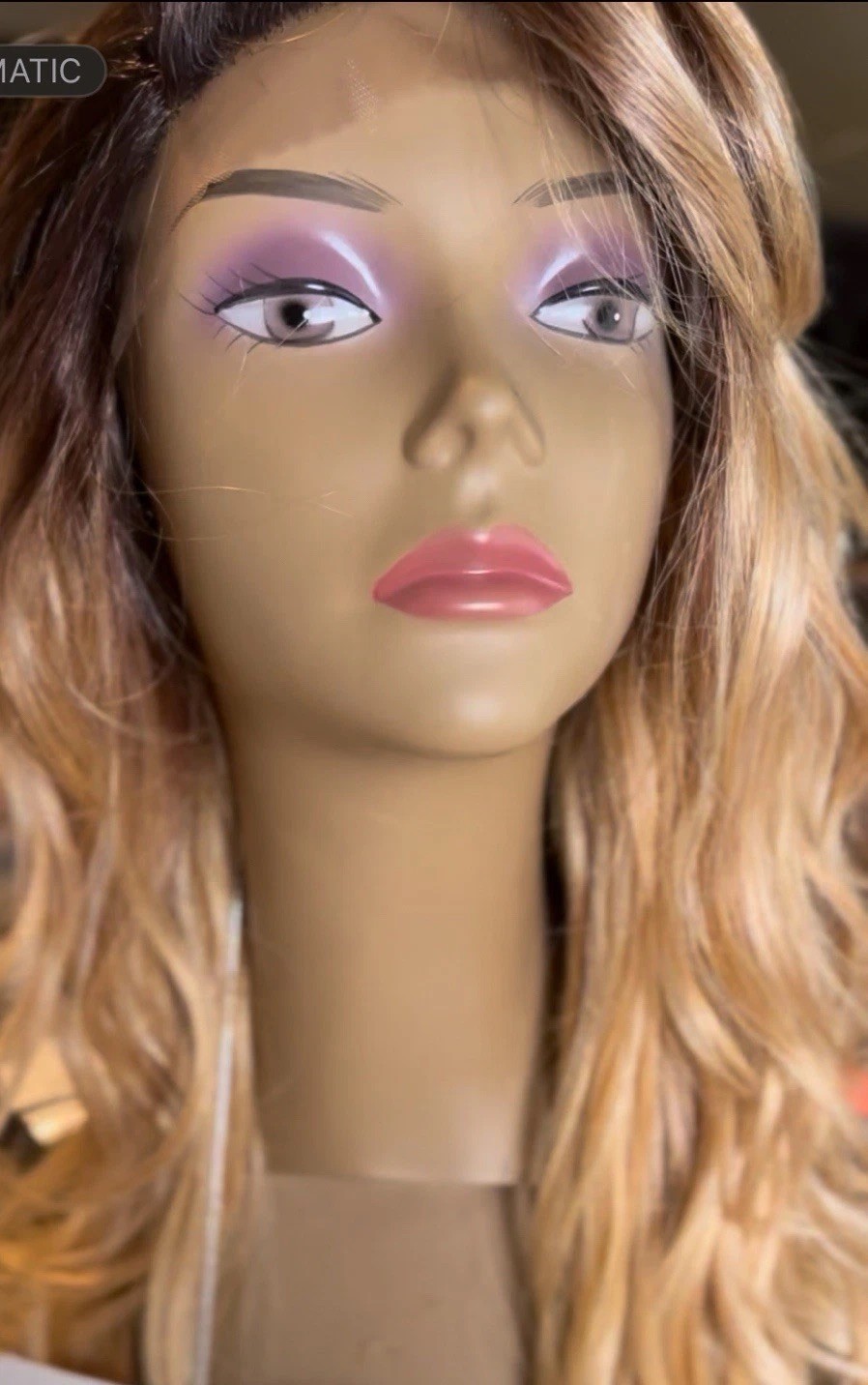 LACE FRONT LONG WIG LAYERED MIXED BLONDE ~OMBRÉ DARK ROOTS ~ HEAT OK NEW