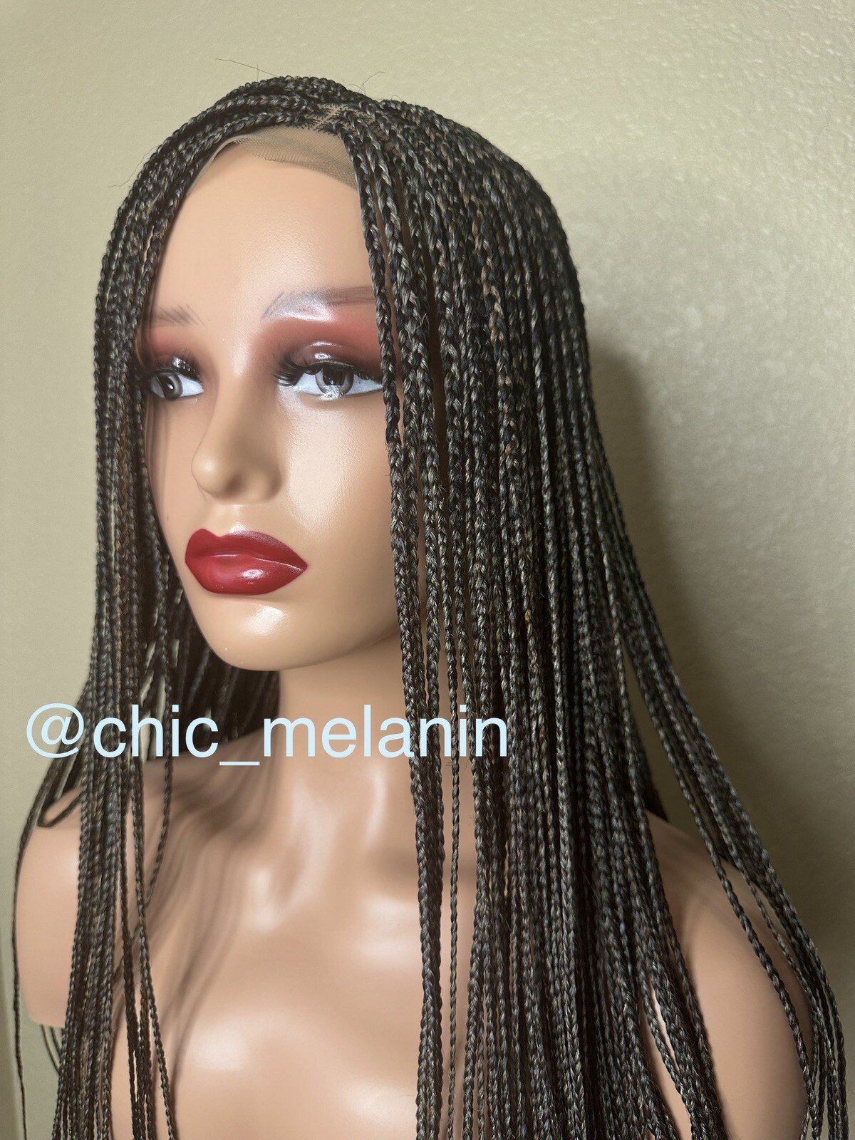Mix color Leonie style micro braids