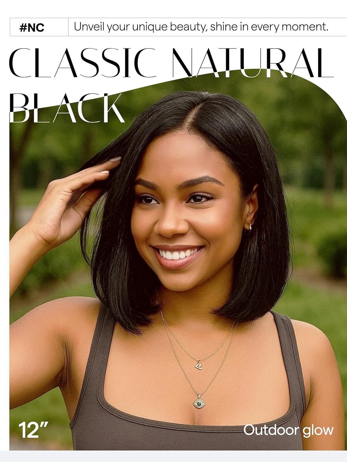 Black Bob Lace Front Wig Glueless Straight Short Wigs Upgrade w/ Human-Hair-Like