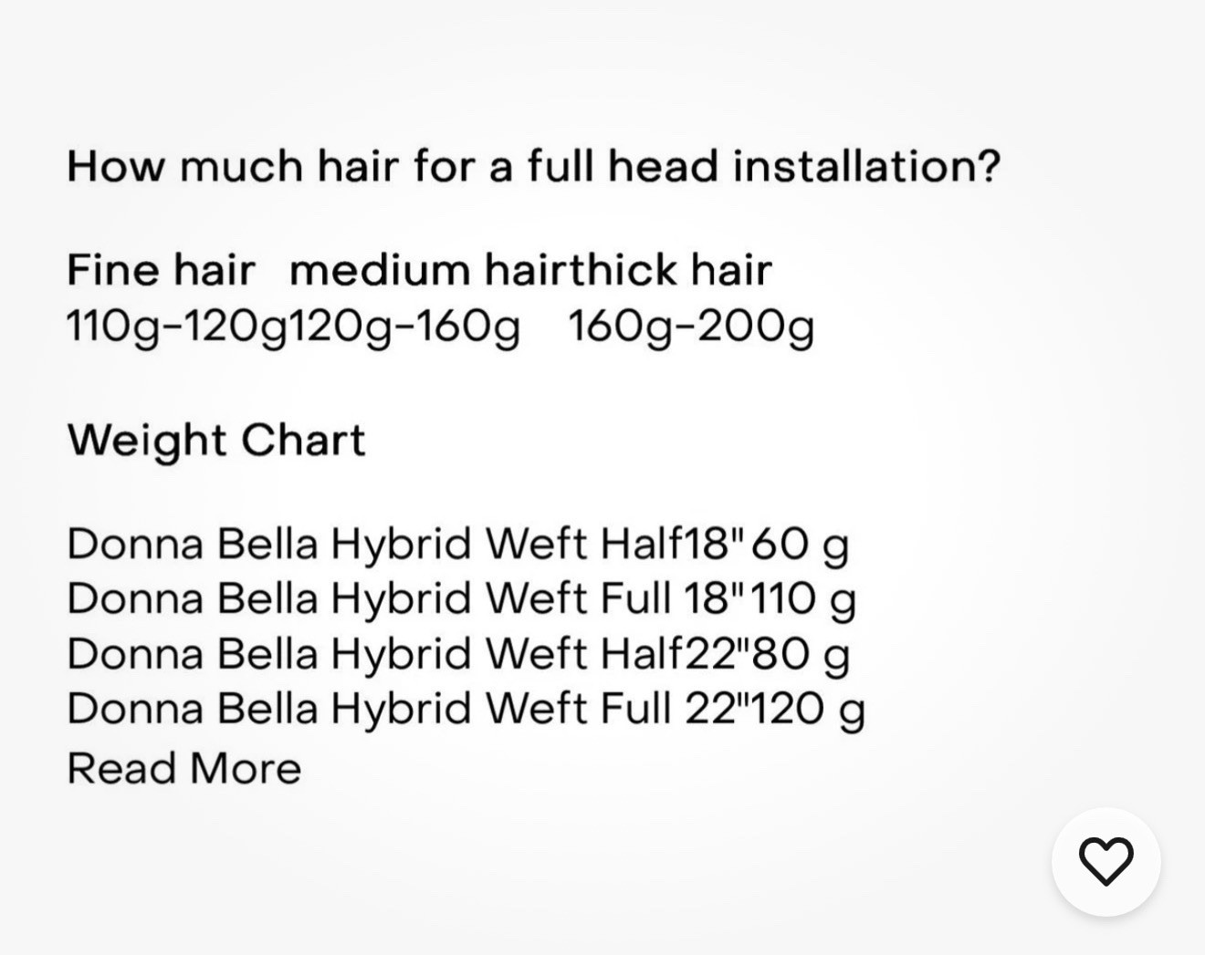 Donna Bella Hybrid Weft Extension Full Pack 22” 2N Natural Darkest Brown NEW