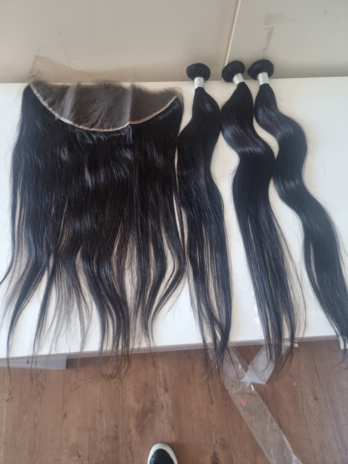 12A PERUVIAN RAW VIRGIN HAIR STRAIGHT 26+26+26&24 HD LACE 13X4 FRONTAL 389g 1b#