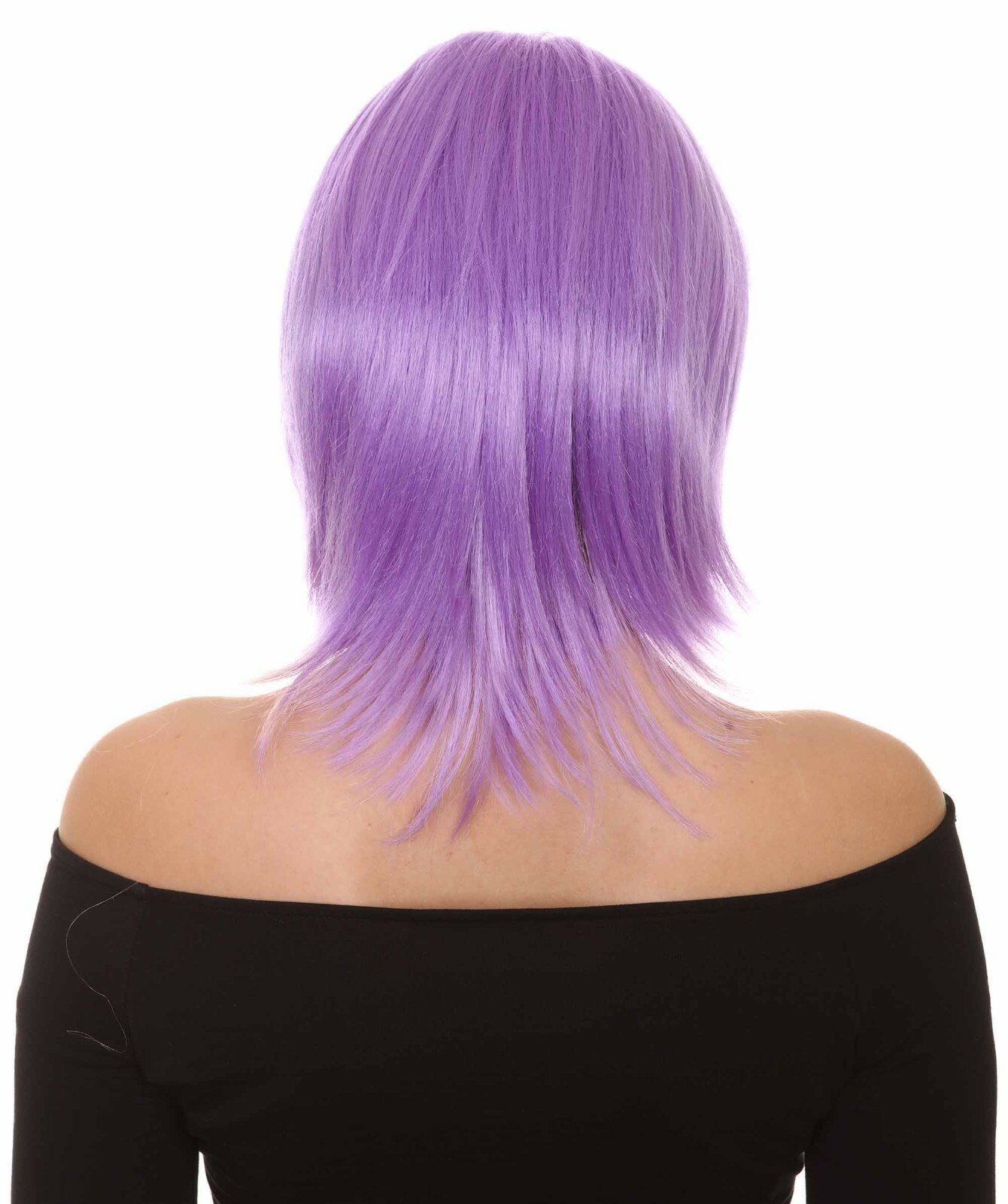 Shoulder Length Bob with Side Bangs Party Wig ,Premium Breathable Capless Cap.
