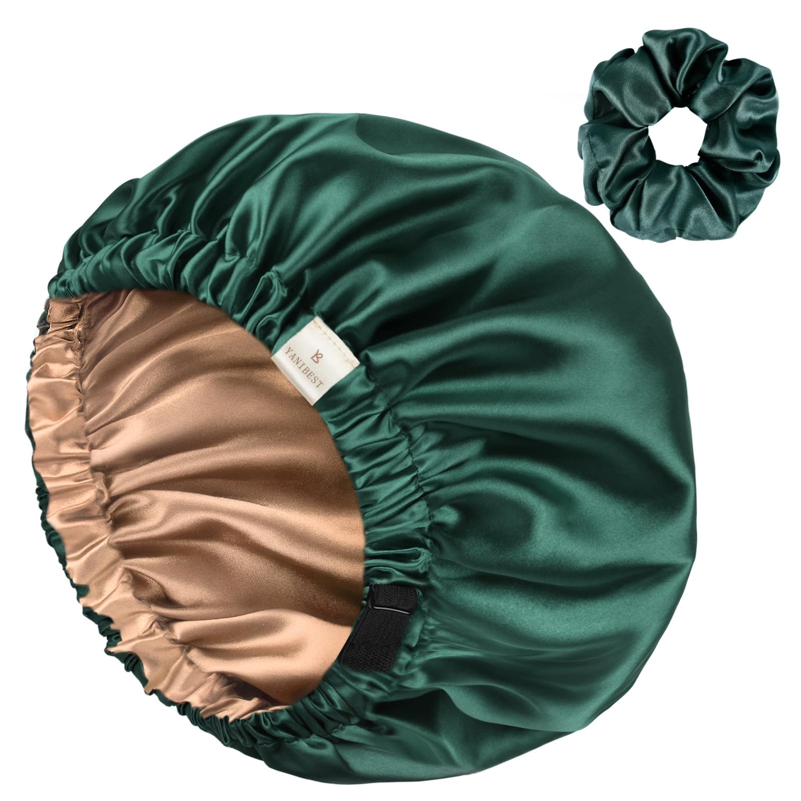 YANIBEST Adjustable Satin Bonnet Double Layer Hair Bonnet for Sleeping Bonnet…