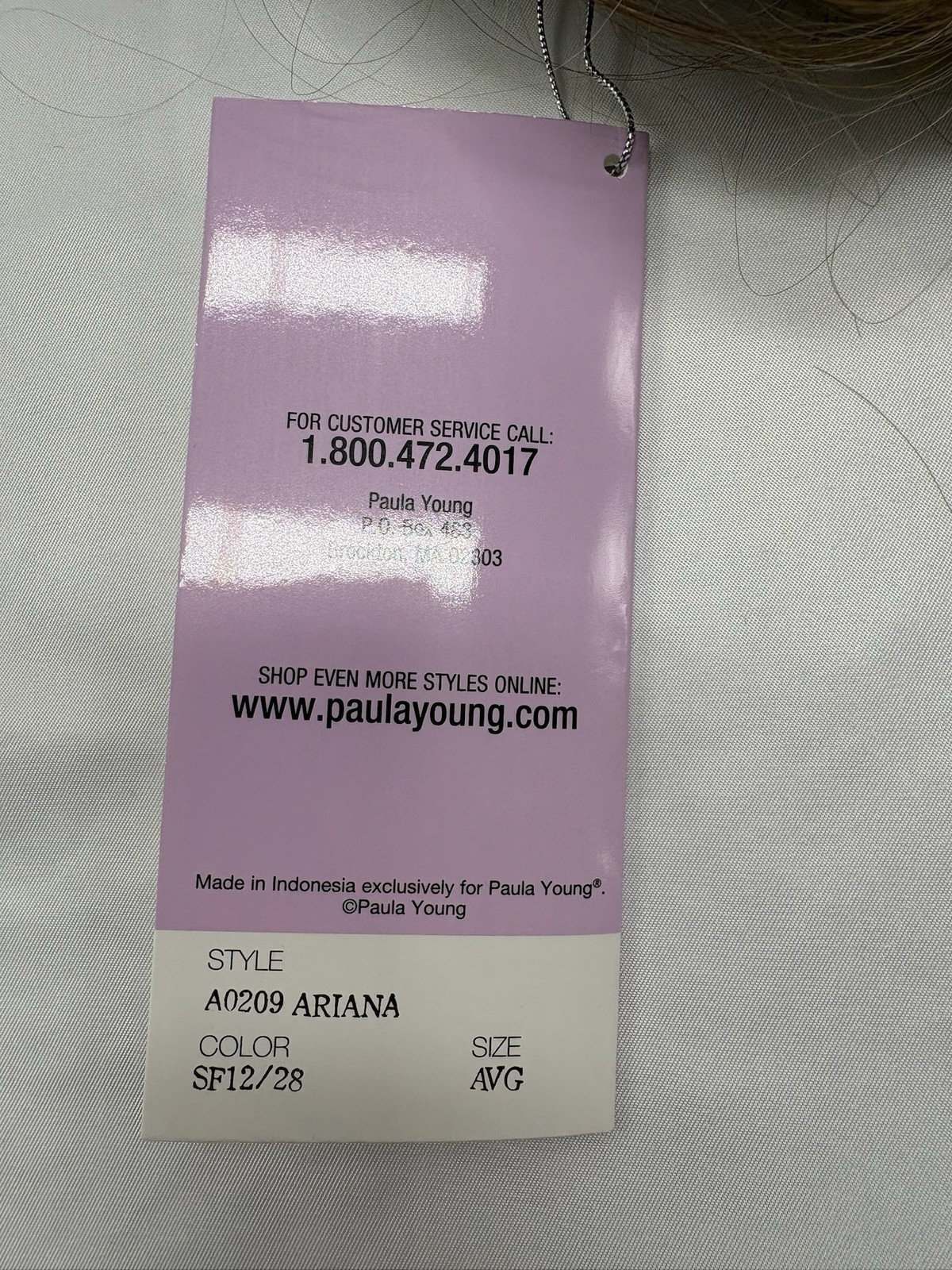 Paula Young Womens Wigs X 2. One NWT A0209 Ariana Color SF12/28. 2 Slightly Dark