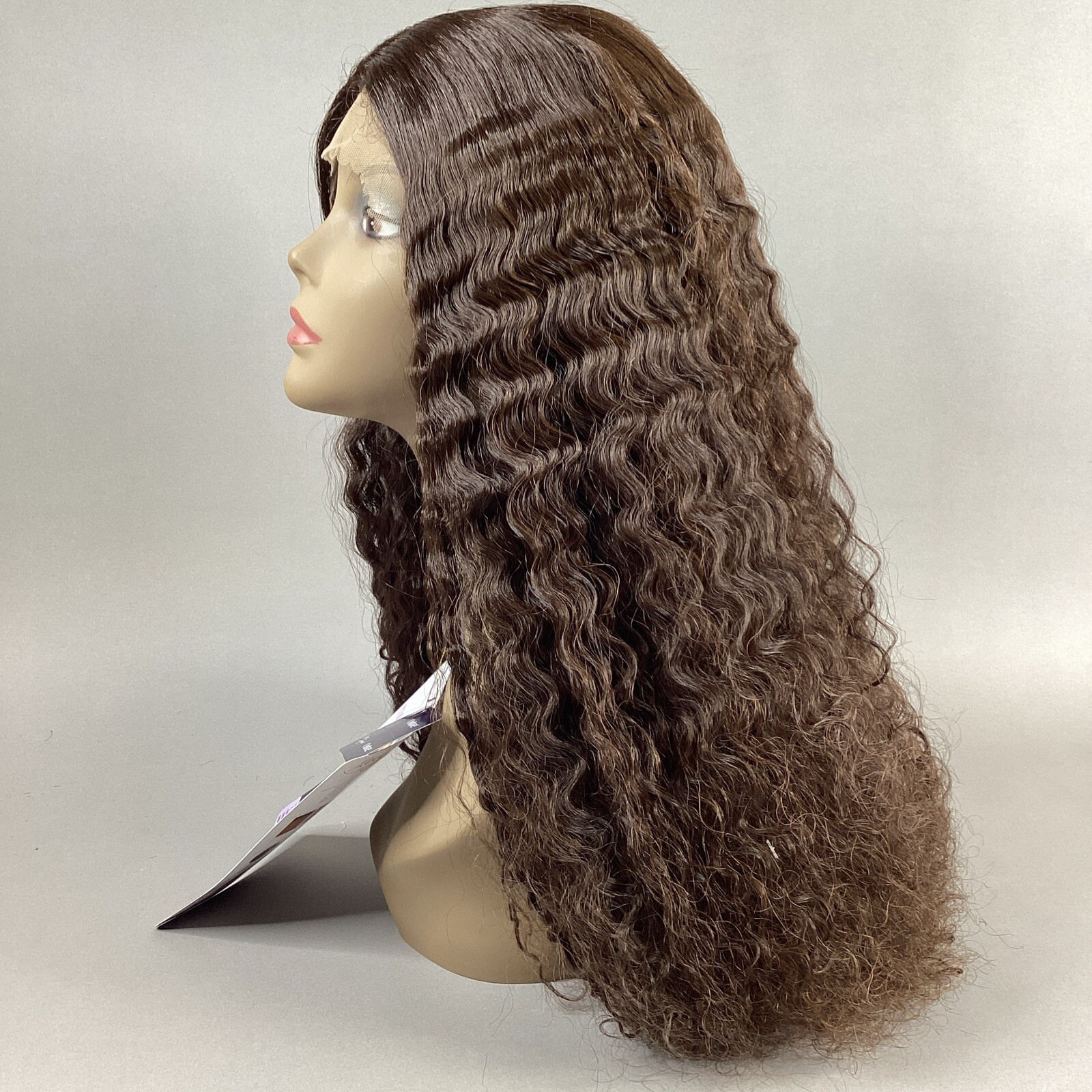 Solana Long Wavy #S4/30 Dark Brown Honey Brown Synthetic Lace Front Wig