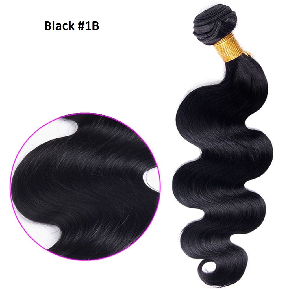Body Wave Black Color 1B 1 or 3 Bundles Brazilian Virgin Human Hair Weave Sew In