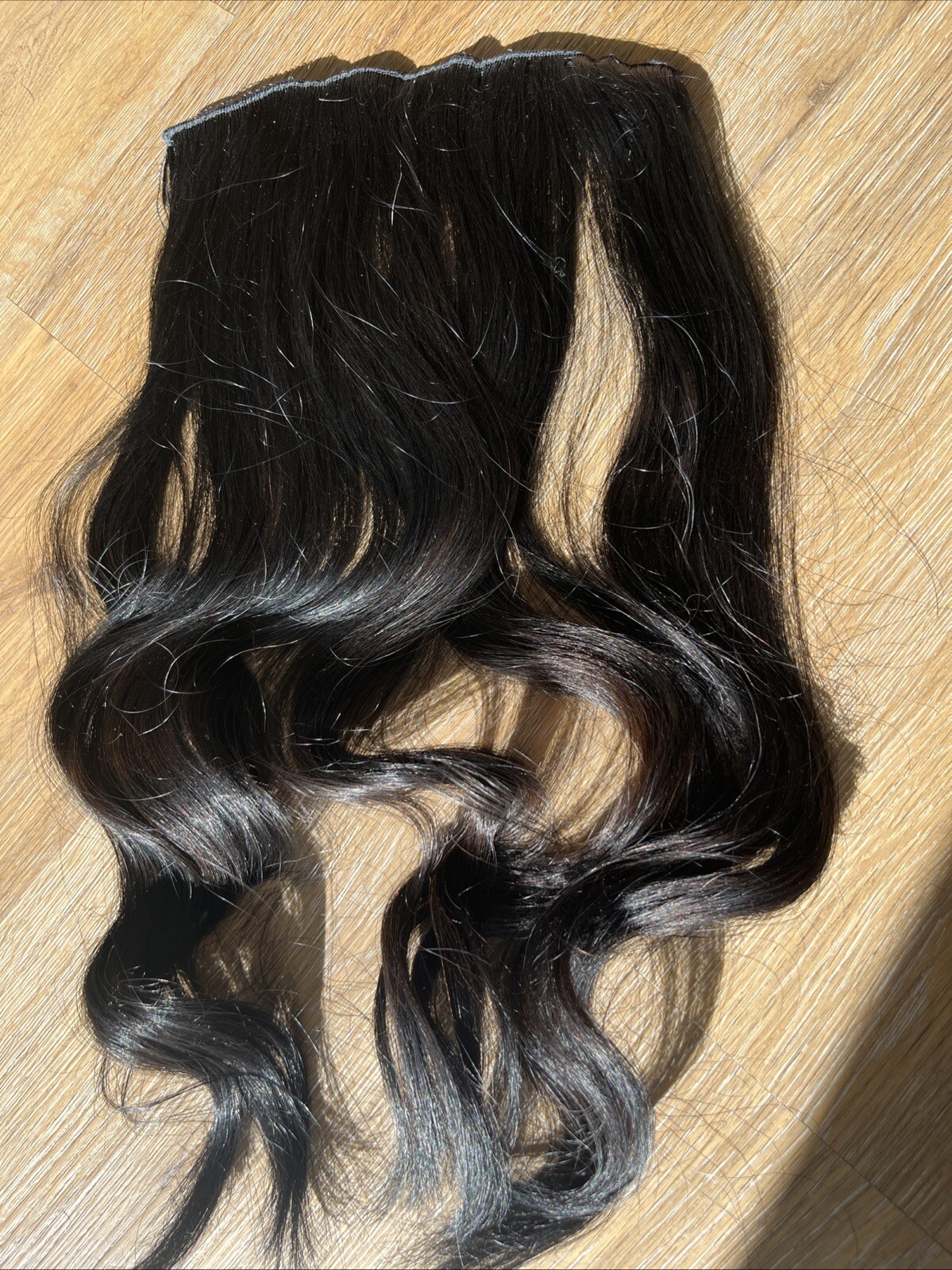 Milk and Blush Black 20″ Volumiser Quad Clip-In Weft 45g