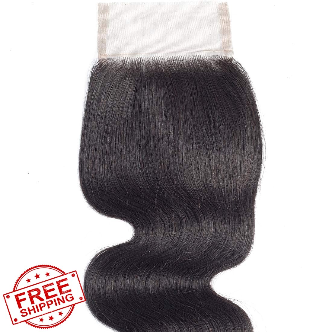 YiweYowe 4×4 HD Lace Closure 16 Inch #1B Black