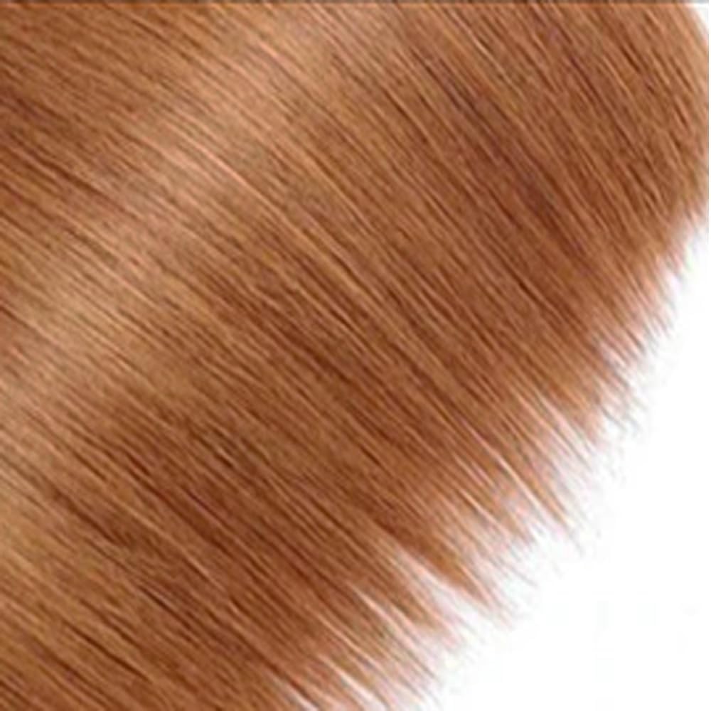Xddnamei Brazilian Virgin Human Hair Bundles Color 30 Light Brown Straight Wave