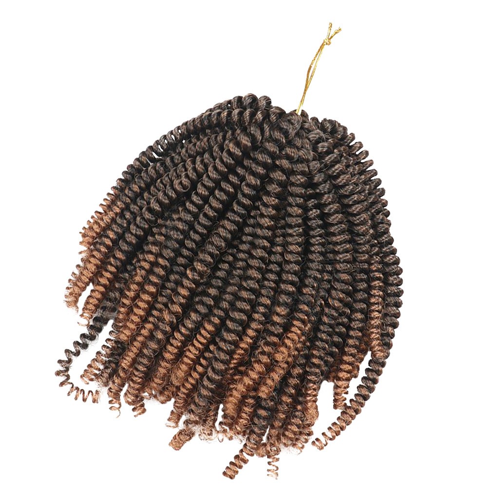 1Pcs Durable Dark Brown Spring Braids Crochet Hair Extensions for Decoration