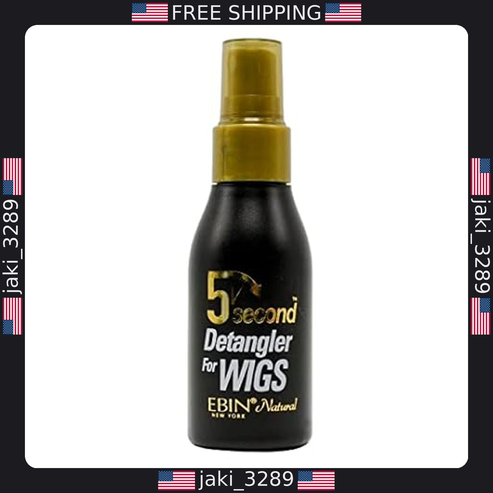 EBIN NEW YORK 5-Second Detangler Spray for Wig & Weave | Vegan, 2 Fl Oz